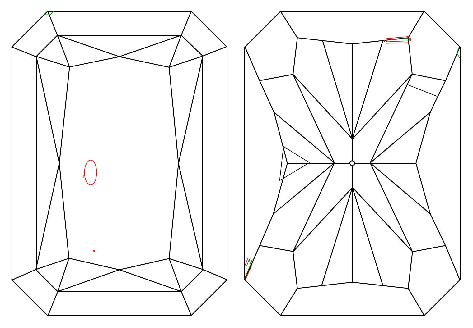 GIA 1.01 D-SI2 Radiant Diamond