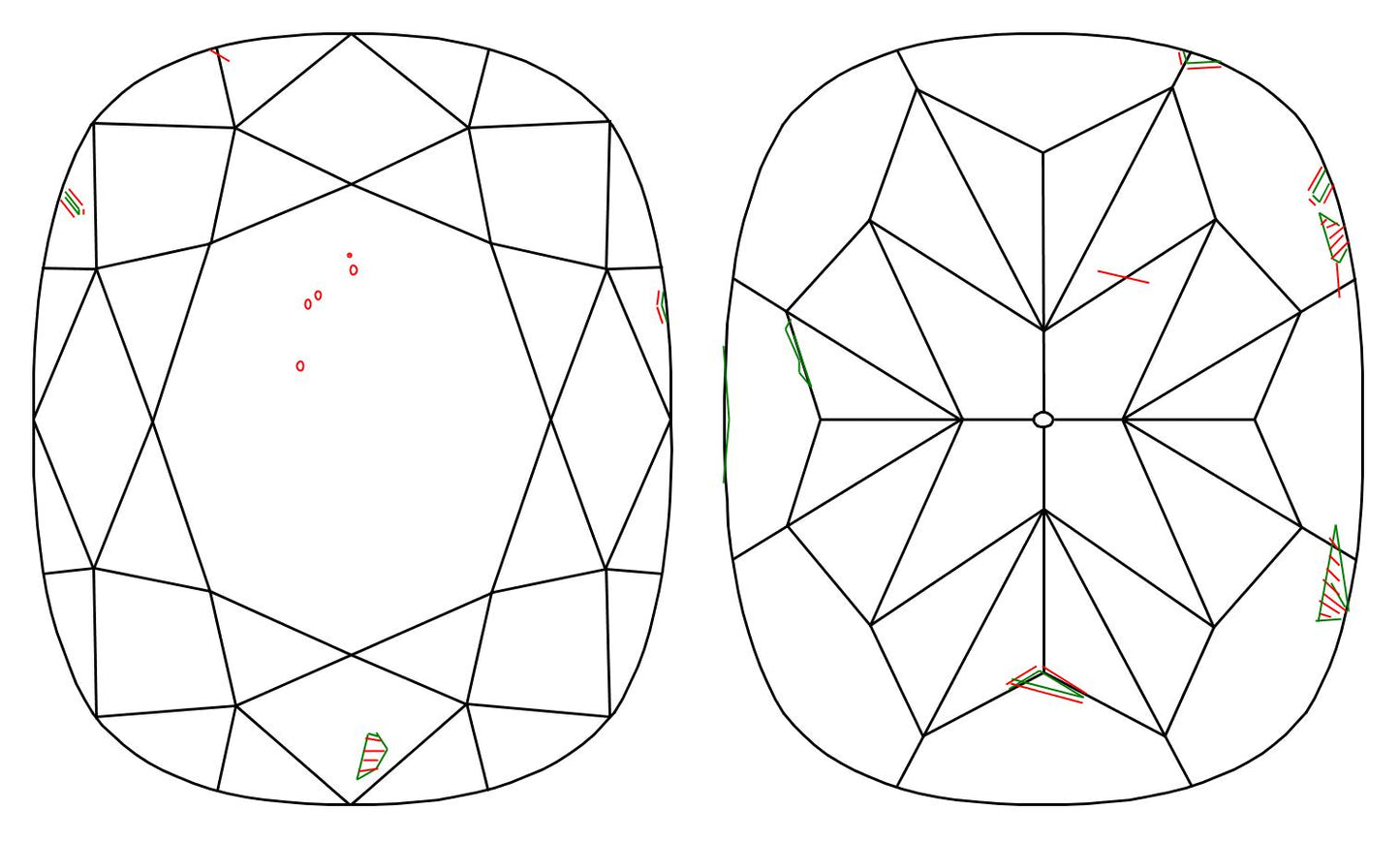 GIA 1.02 F-SI1 Cushion Diamond