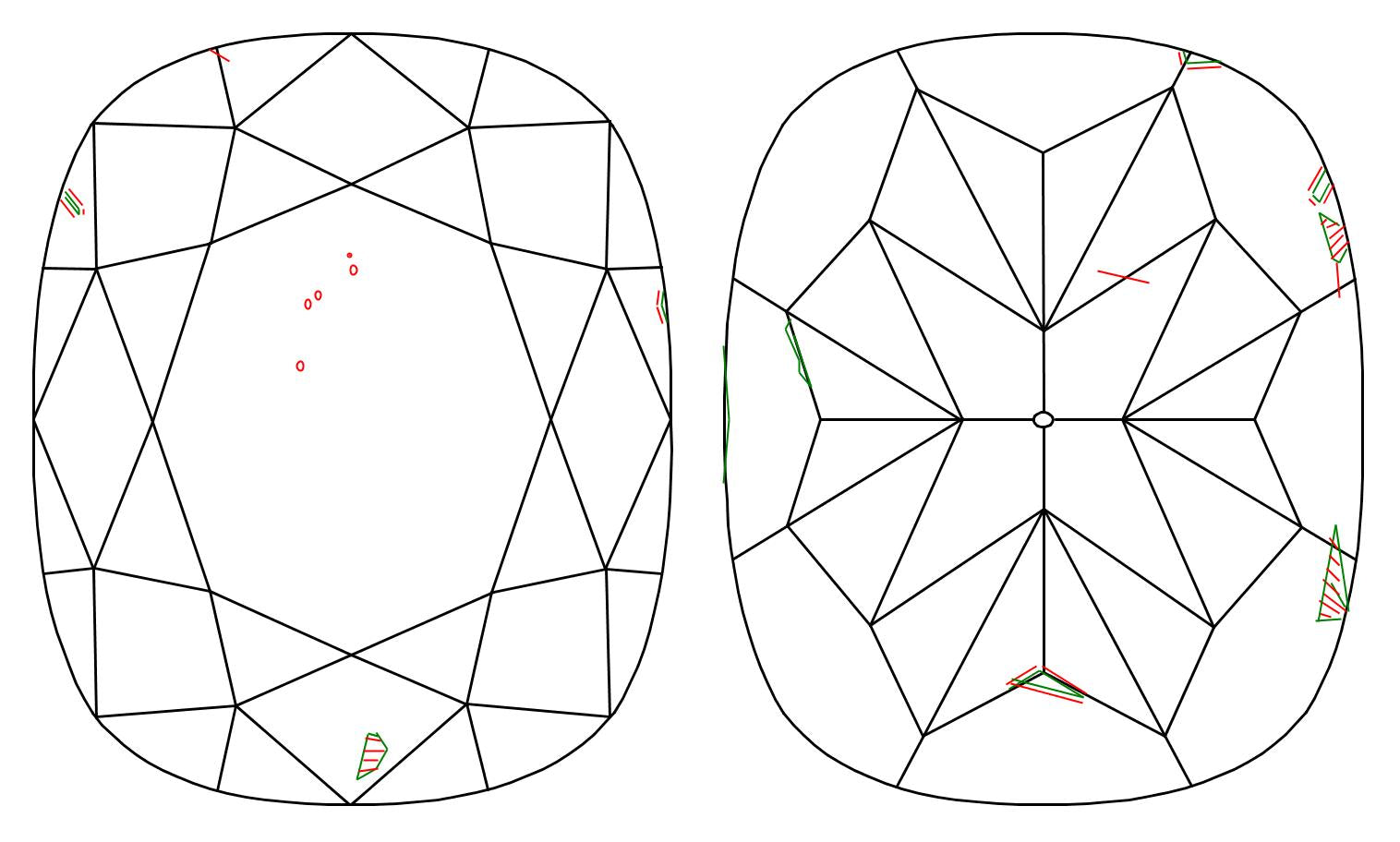 GIA 1.02 F-SI1 Cushion Diamond