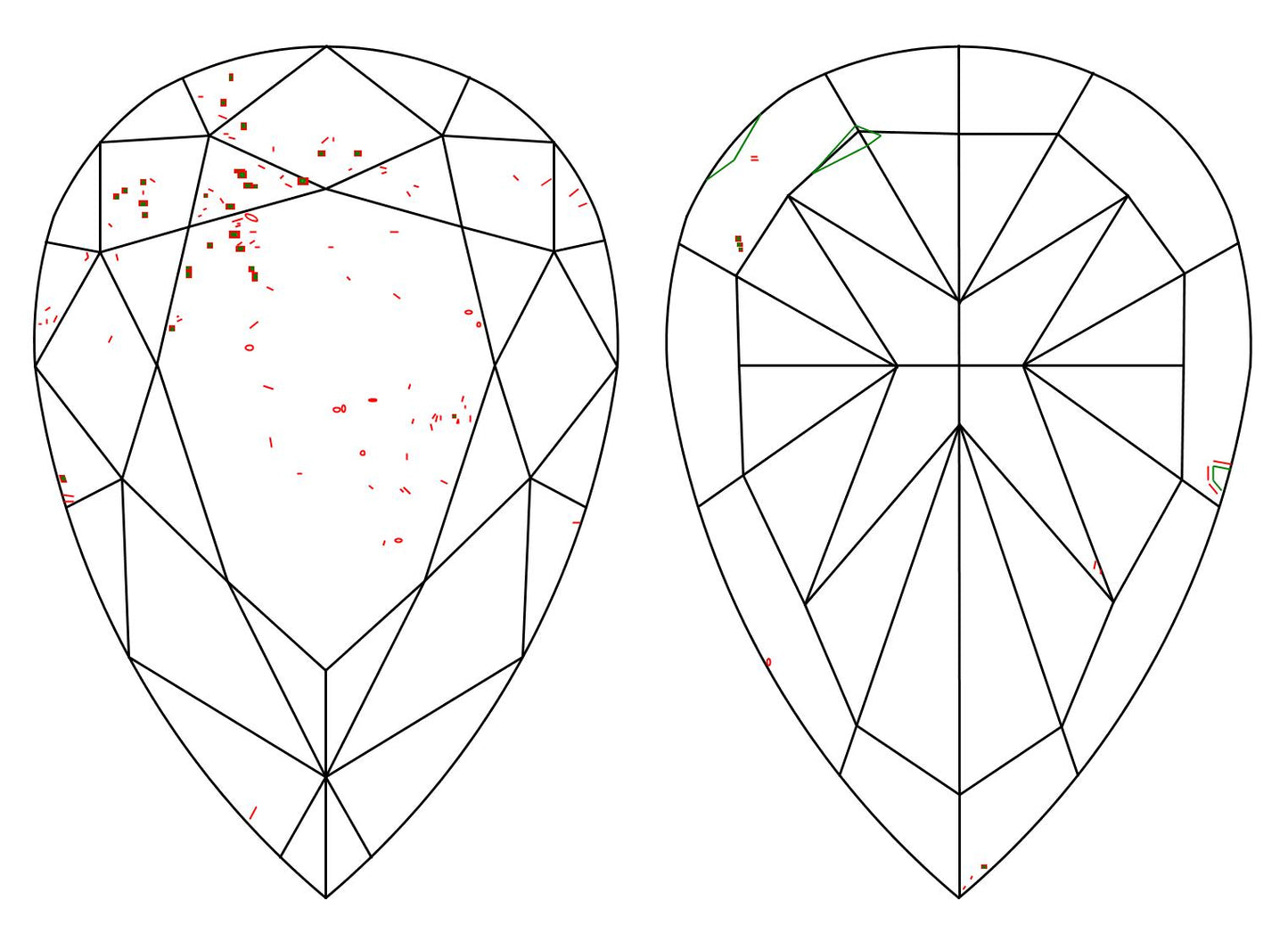 GIA 4.13 W-X-SI1 Pear Diamond