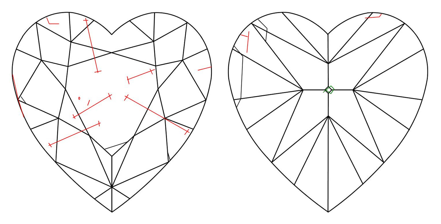 GIA 1 E-SI1 Heart Diamond
