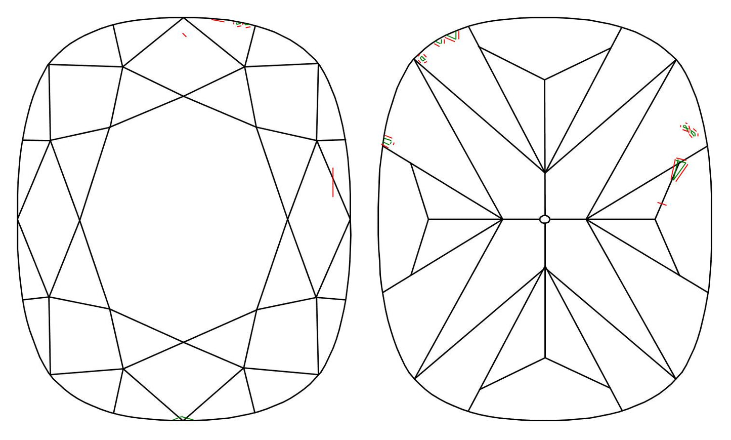 GIA 1.1 H-VVS2 Cushion Diamond