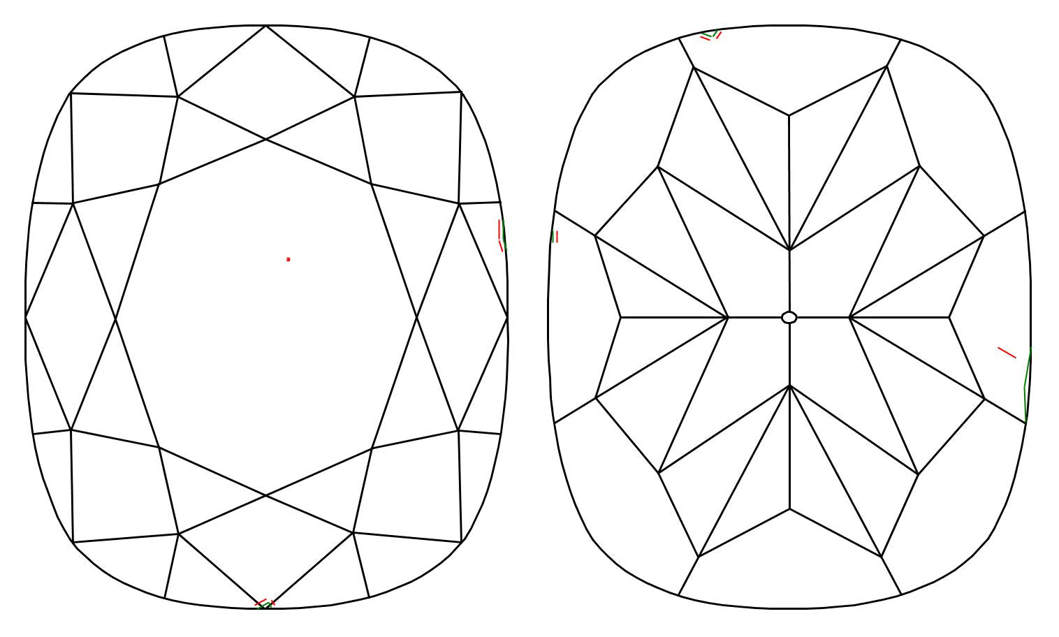 GIA 1.18 H-VVS2 Cushion Diamond