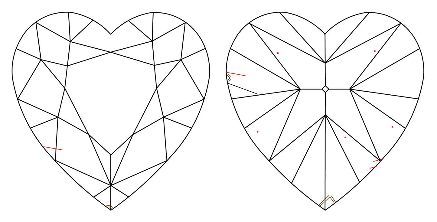 GIA 1 D-SI1 Heart Diamond