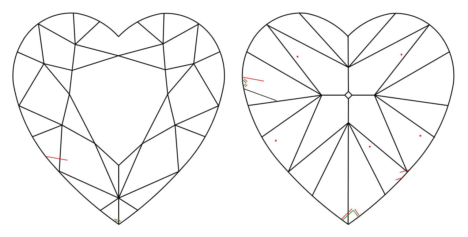 GIA 1 D-SI1 Heart Diamond