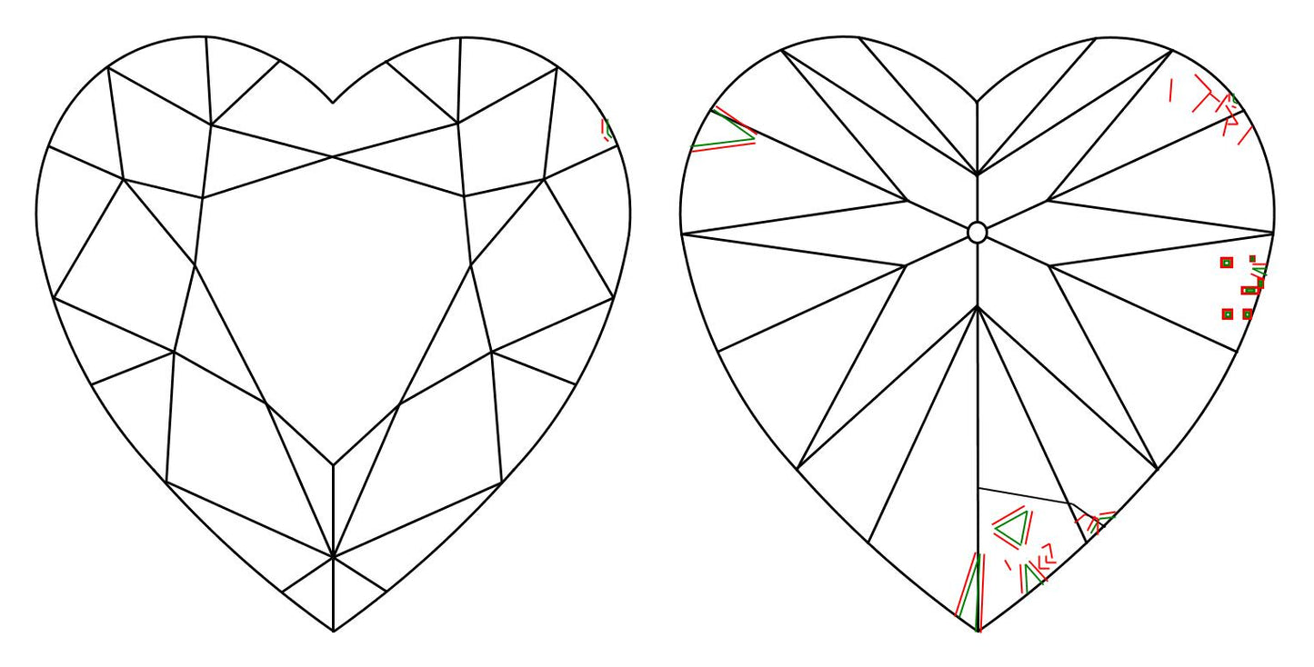 GIA 1.01 G-VS2 Heart Diamond