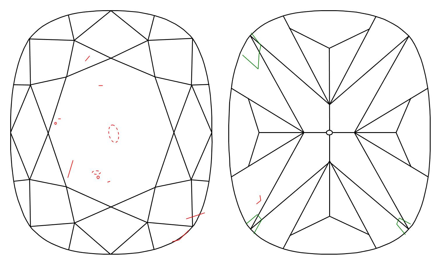 GIA 1 F-VS2 Cushion Diamond