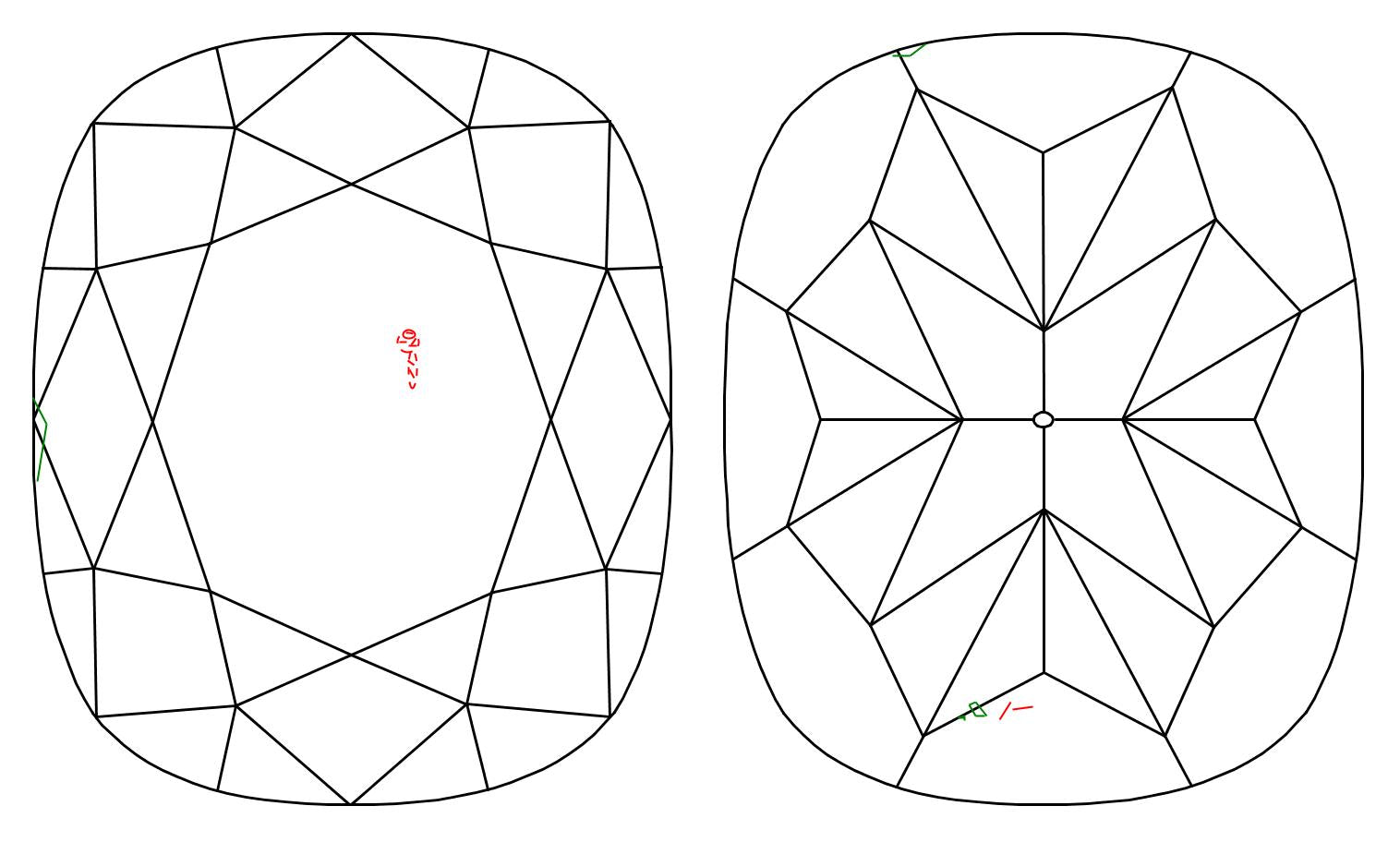 GIA 1.03 G-VS2 Cushion Diamond