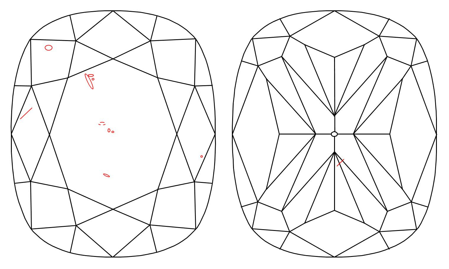 GIA 1 I-SI1 Cushion Diamond