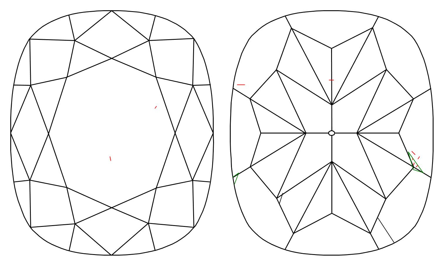 GIA 1.03 F-VVS1 Cushion Diamond