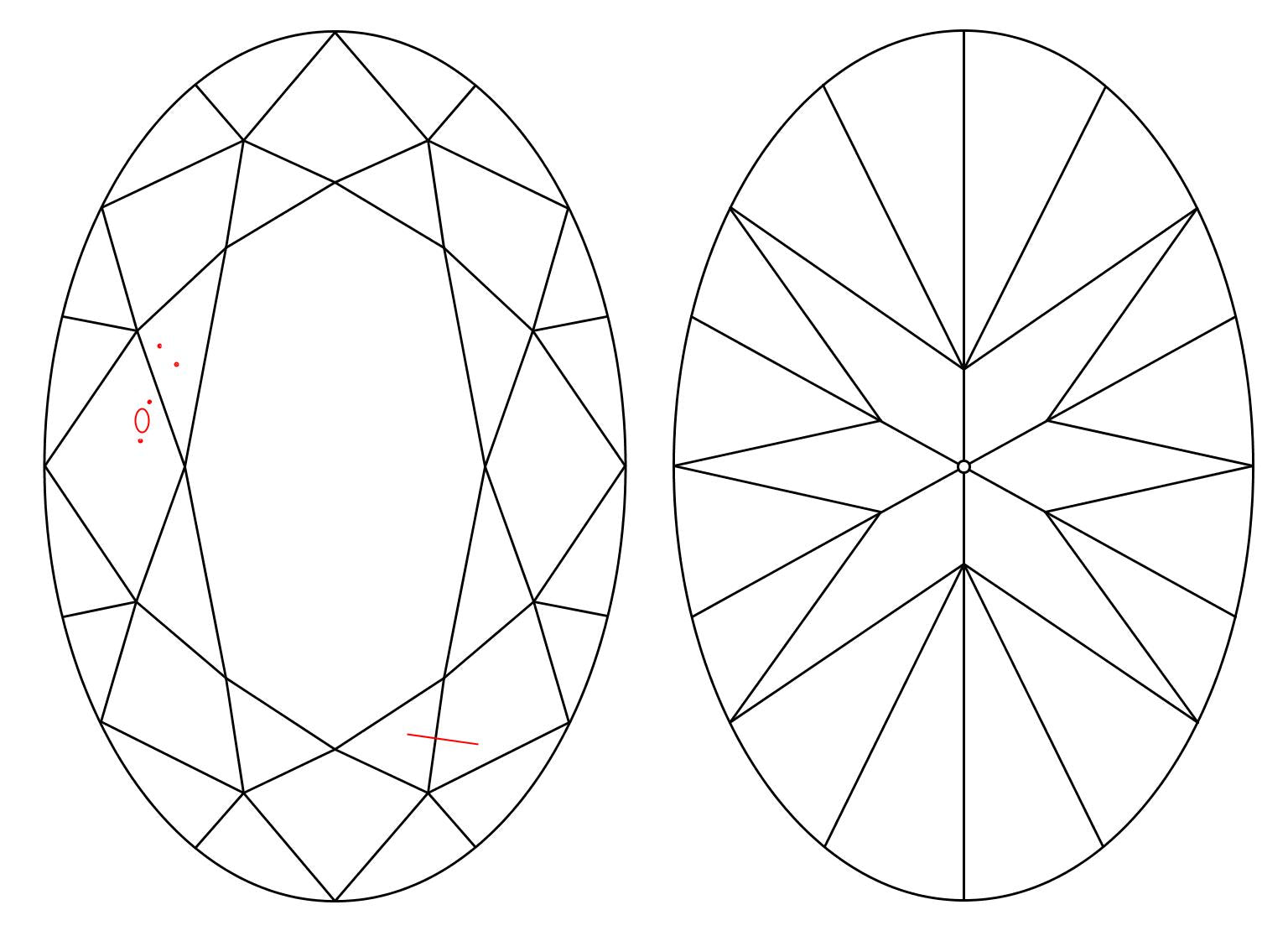 GIA 1.02 M-SI1 Oval Diamond