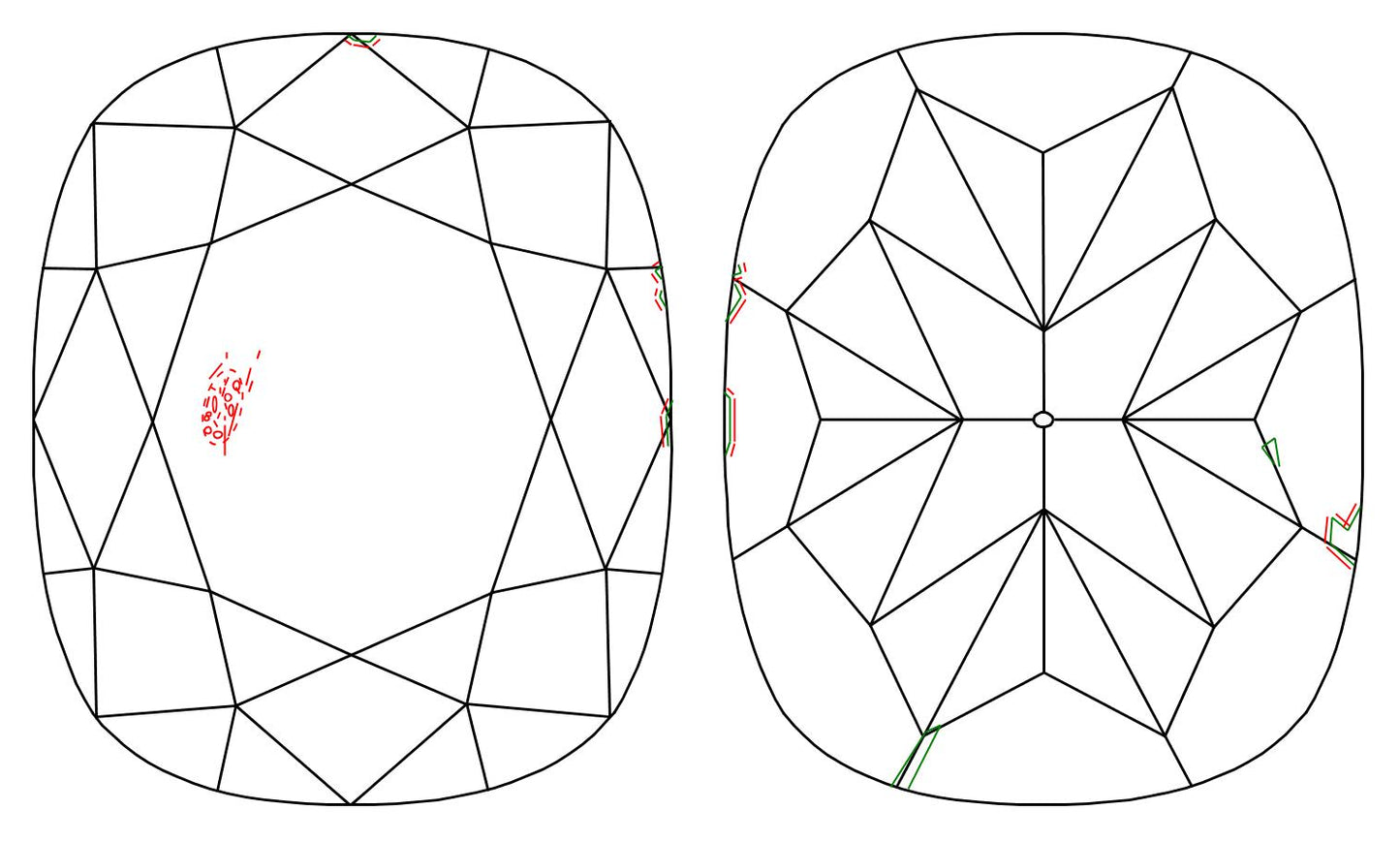 GIA 1.01 D-SI1 Cushion Diamond