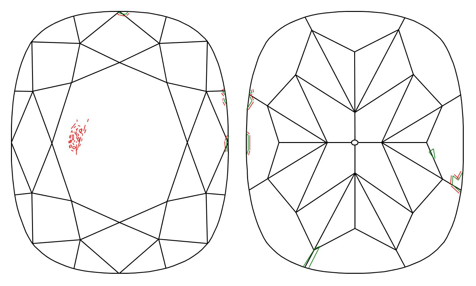 GIA 1.01 D-SI1 Cushion Diamond