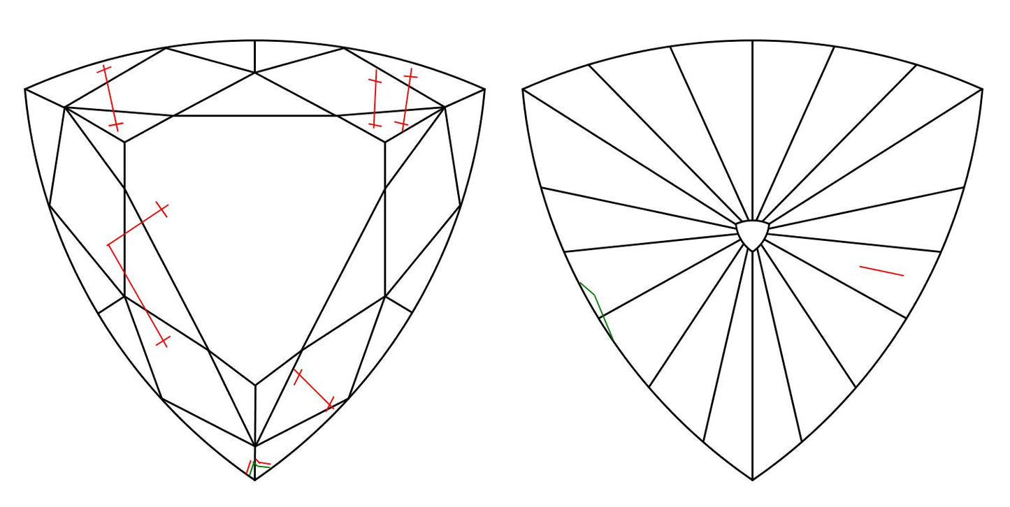 GIA 0.71 J-VS2 Triangle Diamond