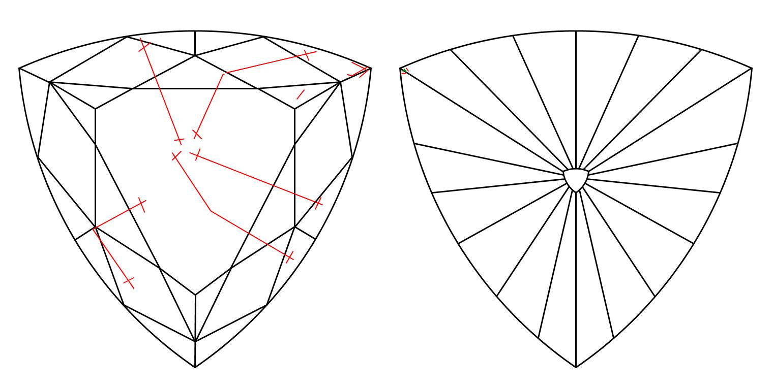 GIA 1.13 I-SI1 Triangle Diamond