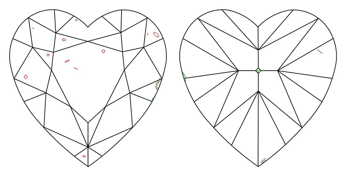 GIA 2.01 H-VS2 Heart Diamond