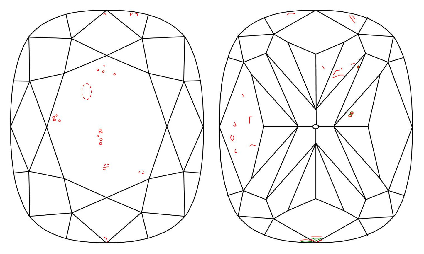 GIA 1.5 J-SI2 Cushion Diamond