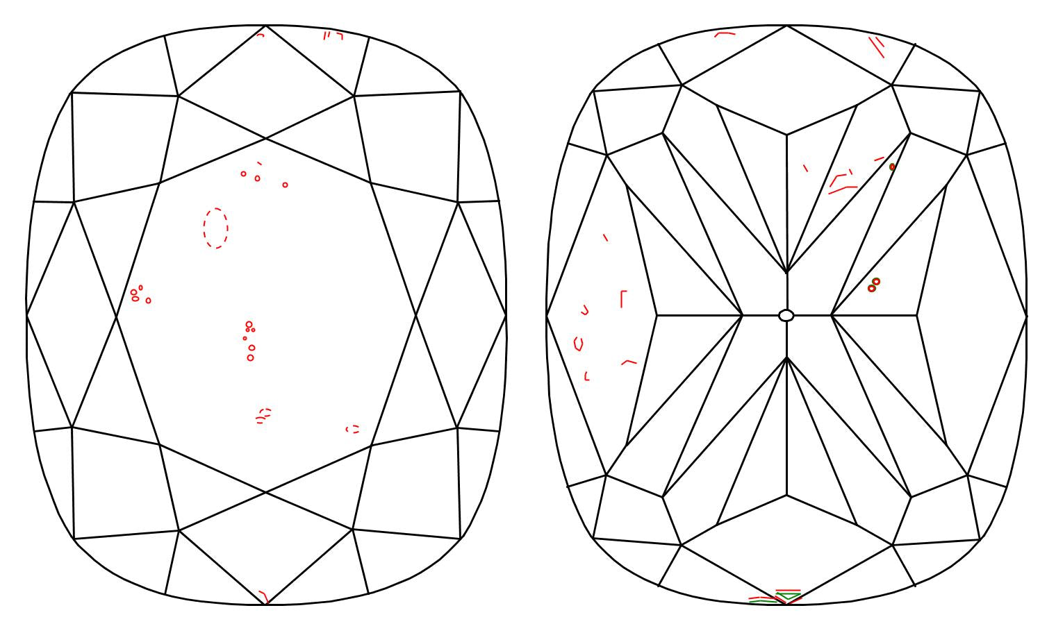 GIA 1.5 J-SI2 Cushion Diamond