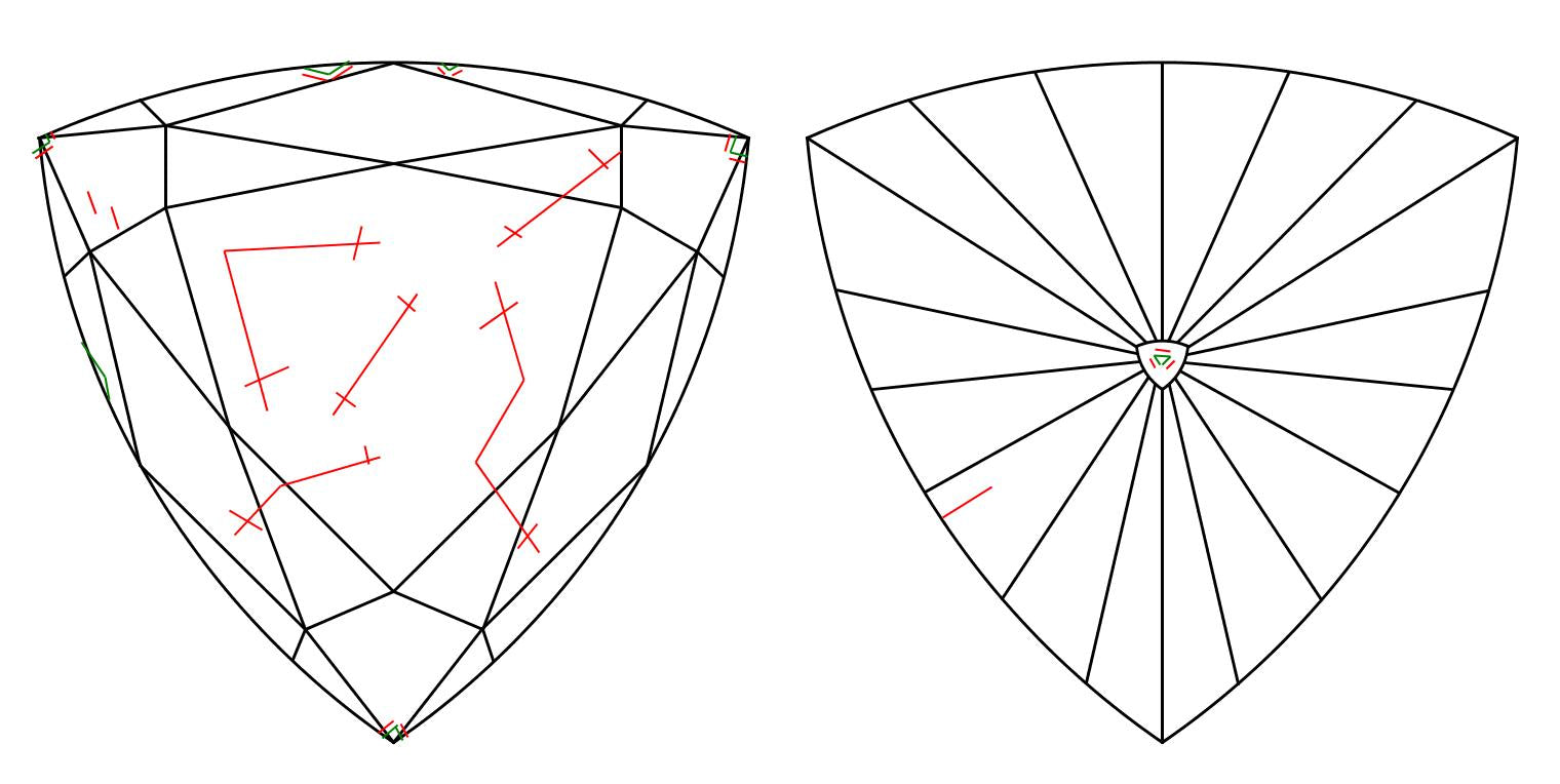 GIA 2.02 F-I2 Triangle Diamond
