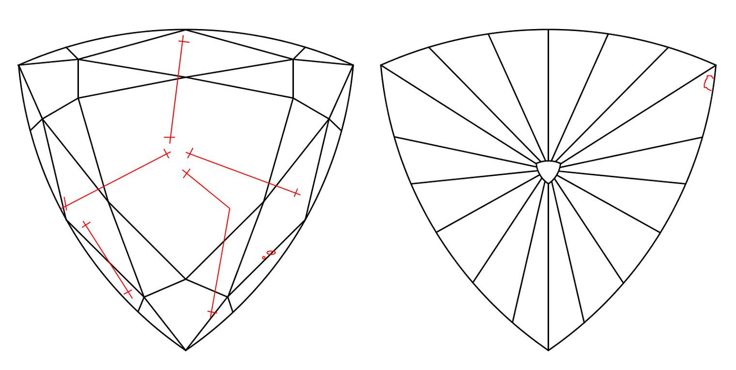 GIA 0.69 G-SI2 Triangle Diamond