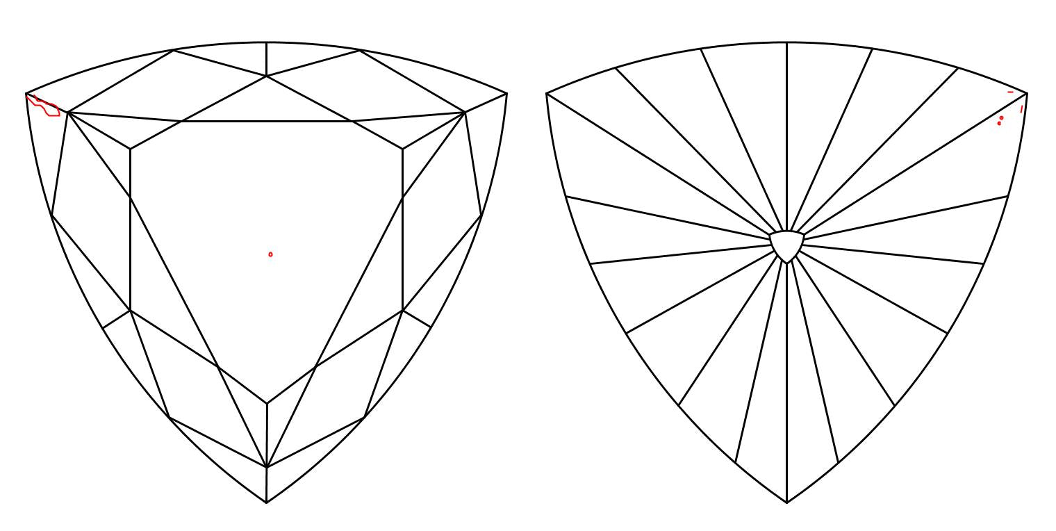 GIA 1.01 J-VS1 Triangle Diamond