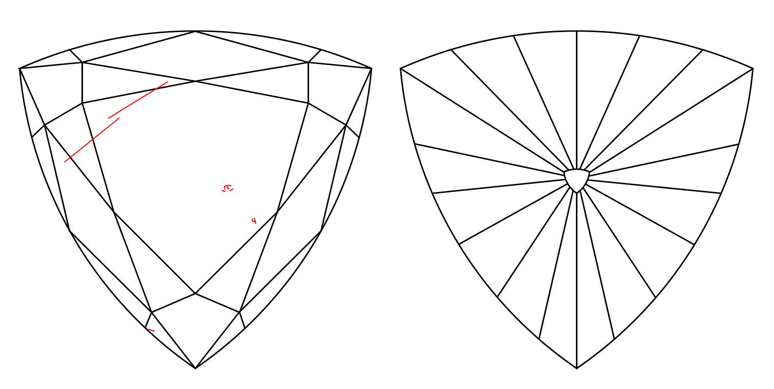 GIA 1.02 G-SI1 Triangle Diamond