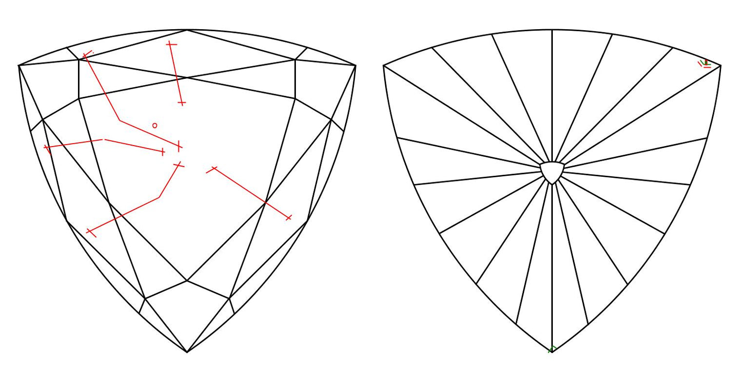GIA 3.01 H-I1 Triangle Diamond