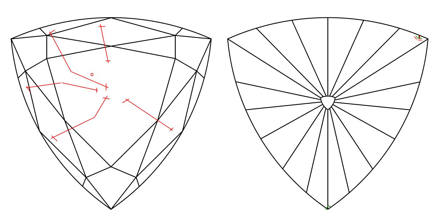 GIA 3.01 H-I1 Triangle Diamond