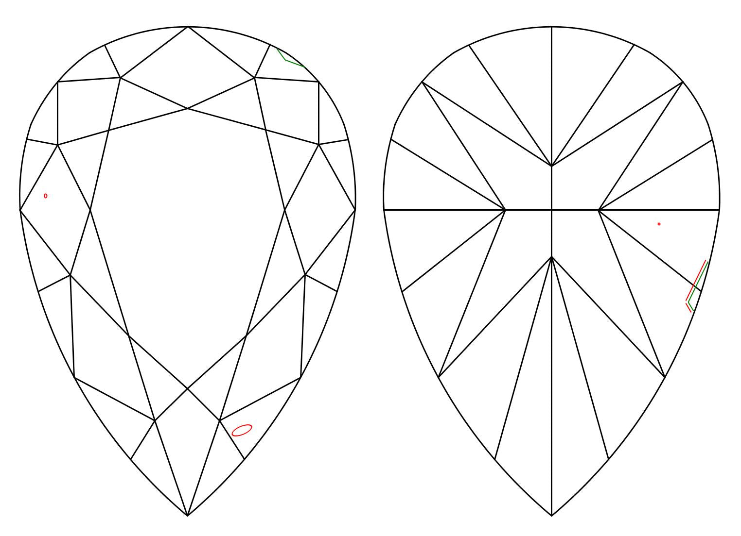 GIA 1.51 L-SI1 Pear Diamond