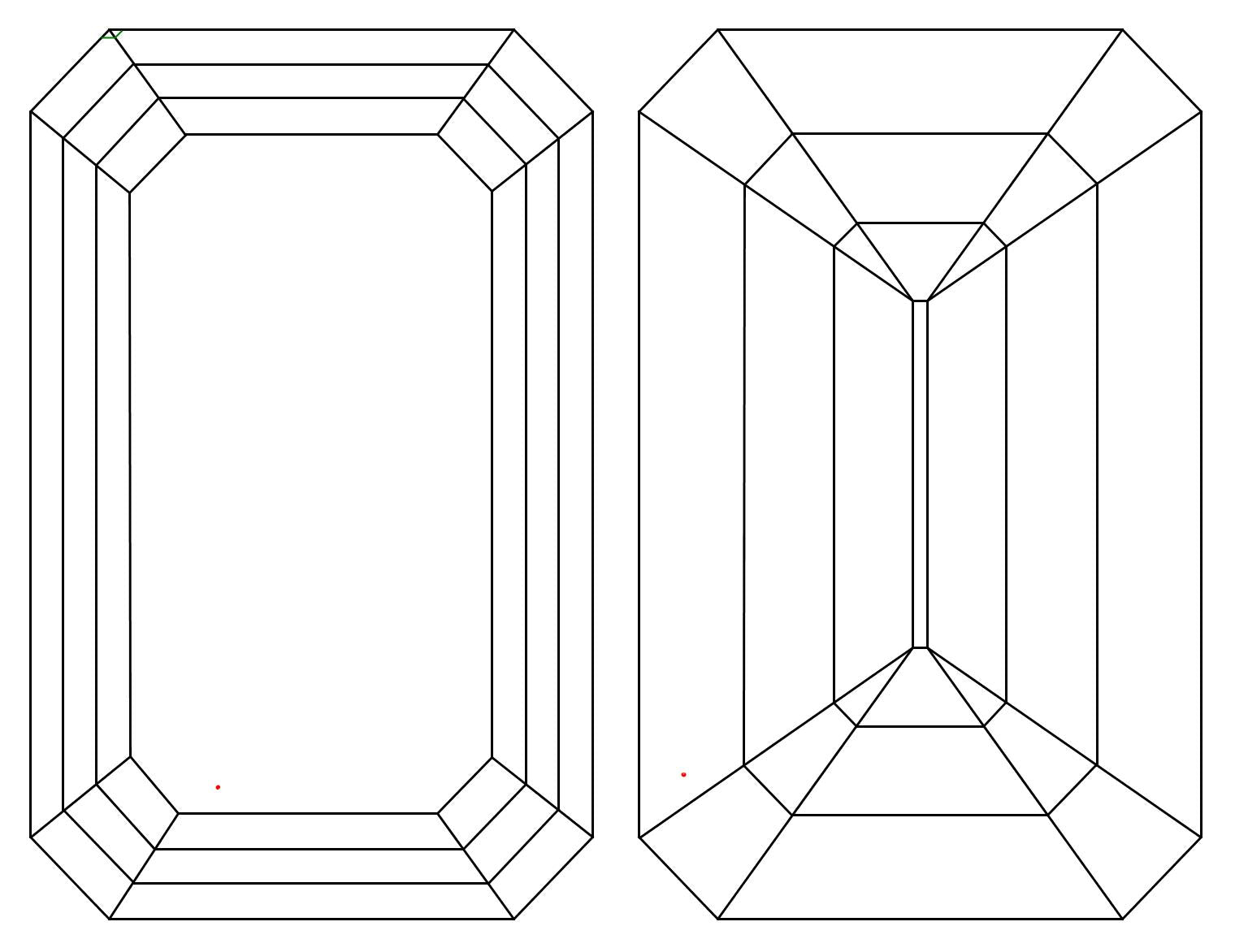 GIA 3.01 I-VVS2 Emerald Diamond