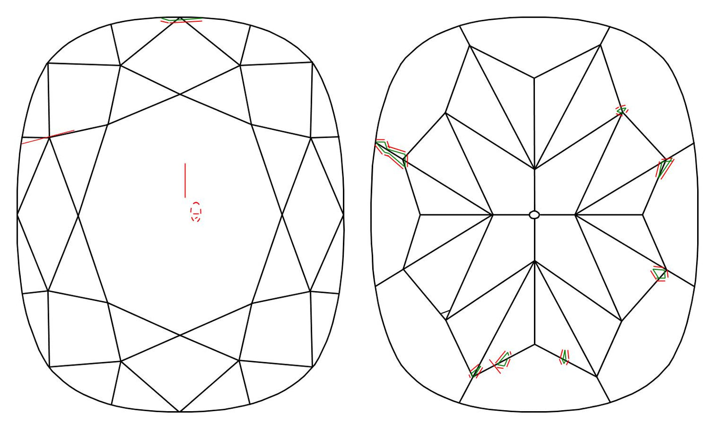 GIA 1.01 F-SI1 Cushion Diamond