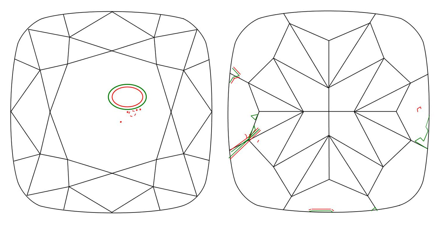 GIA 1.21 F-SI1 Cushion Diamond