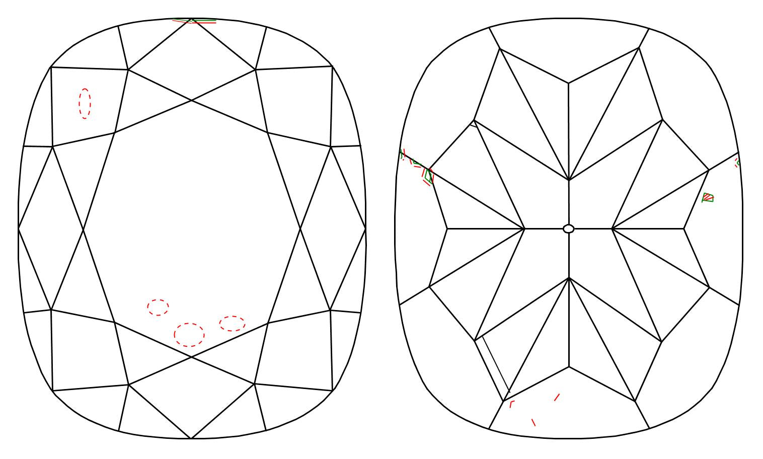 GIA 1.02 E-SI1 Cushion Diamond