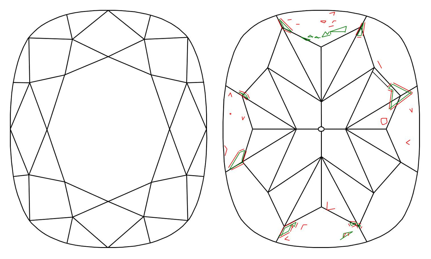 GIA 1.01 D-SI1 Cushion Diamond