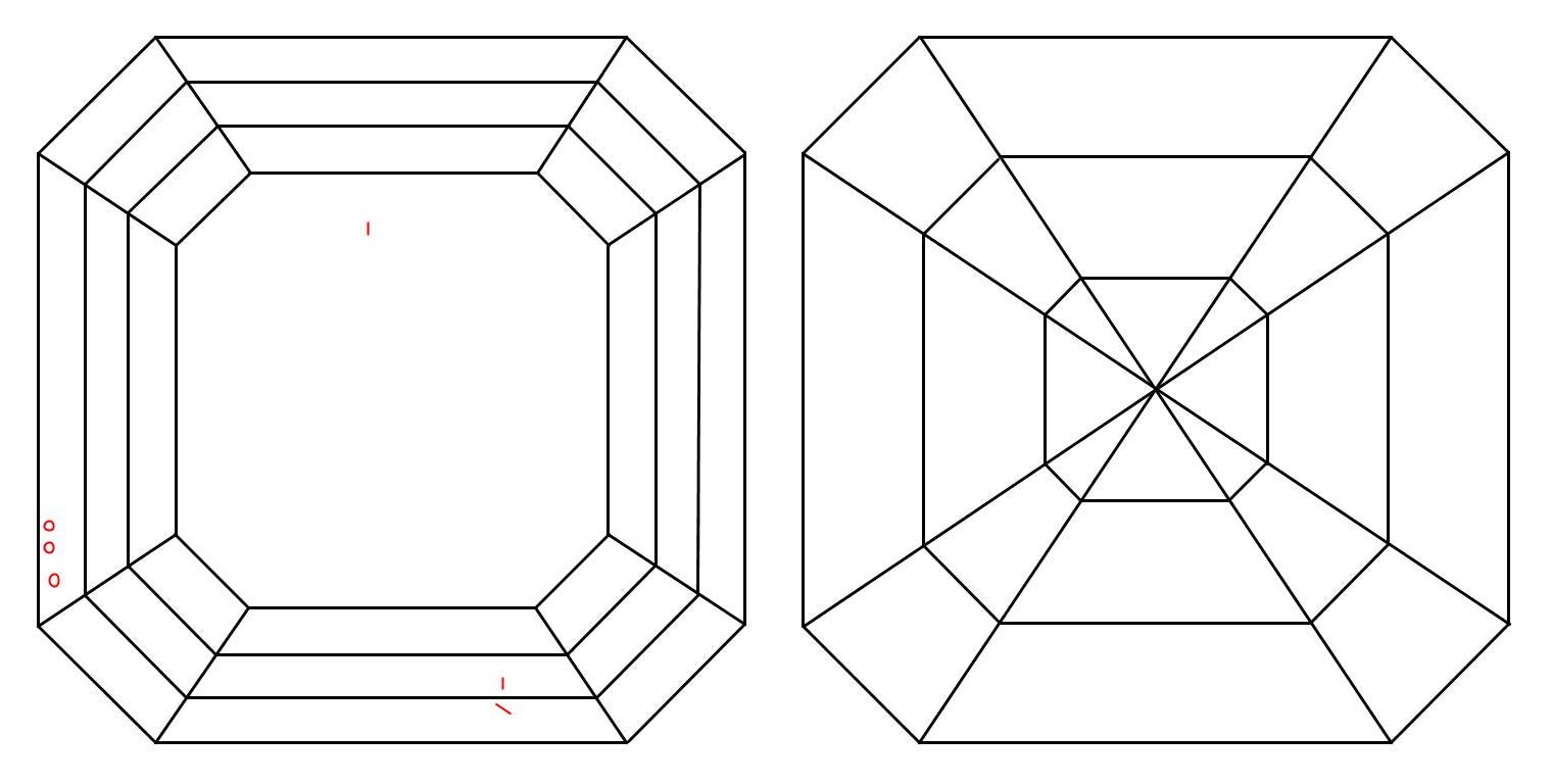 GIA 1.01 H-VS1 Asscher Diamond