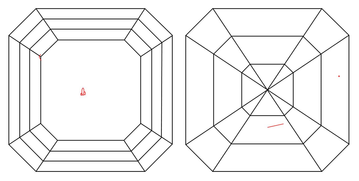 GIA 2.05 J-VS2 Asscher Diamond