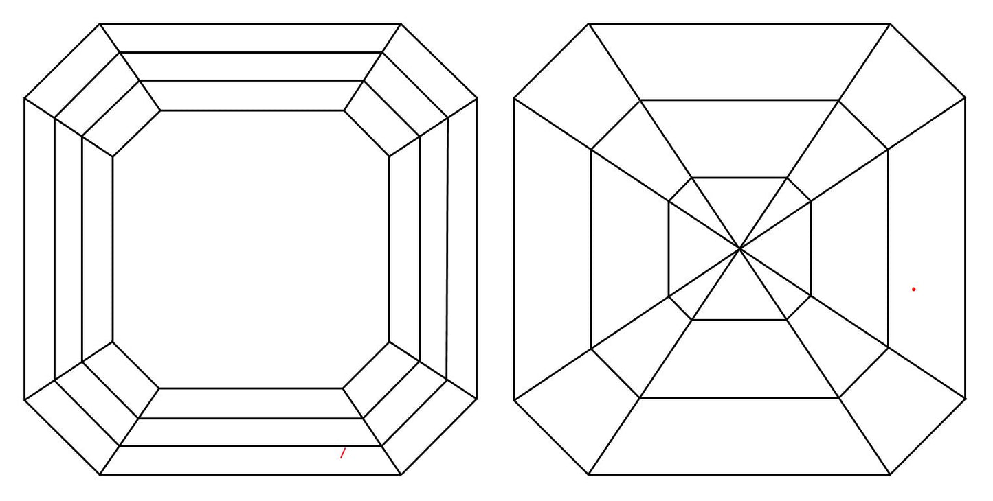 GIA 2.17 D-VVS1 Asscher Diamond