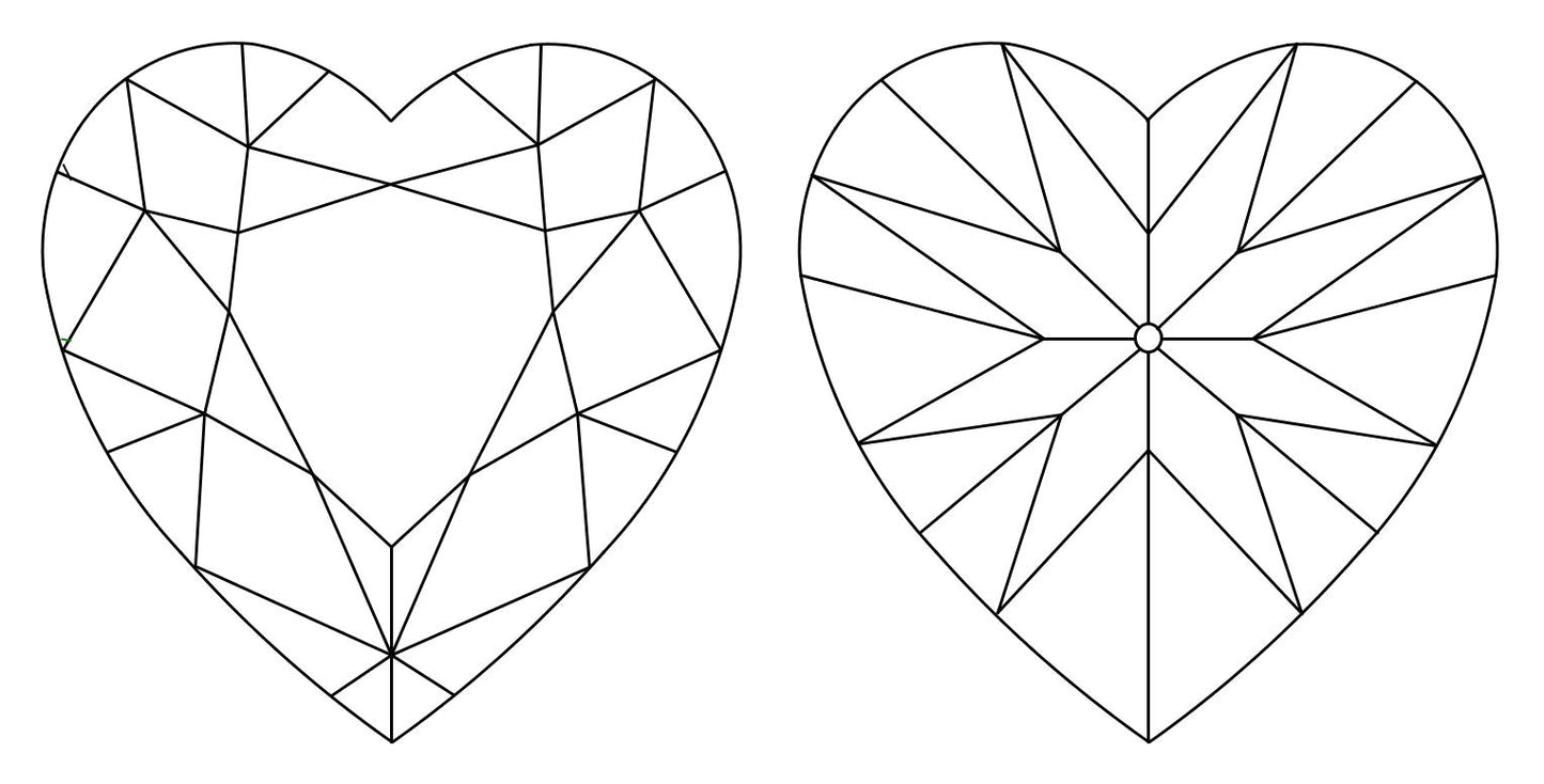 GIA 1.04 F-IF Heart Diamond
