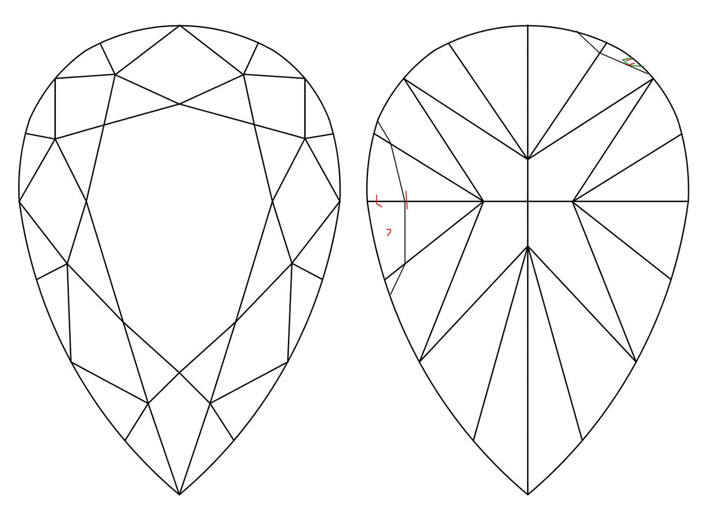 GIA 0.58 E-VS1 Pear Diamond