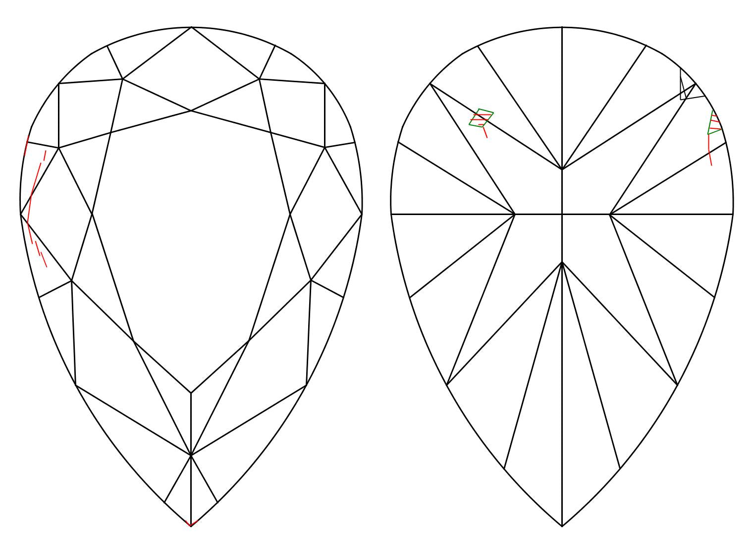 GIA 1.02 E-SI2 Pear Diamond