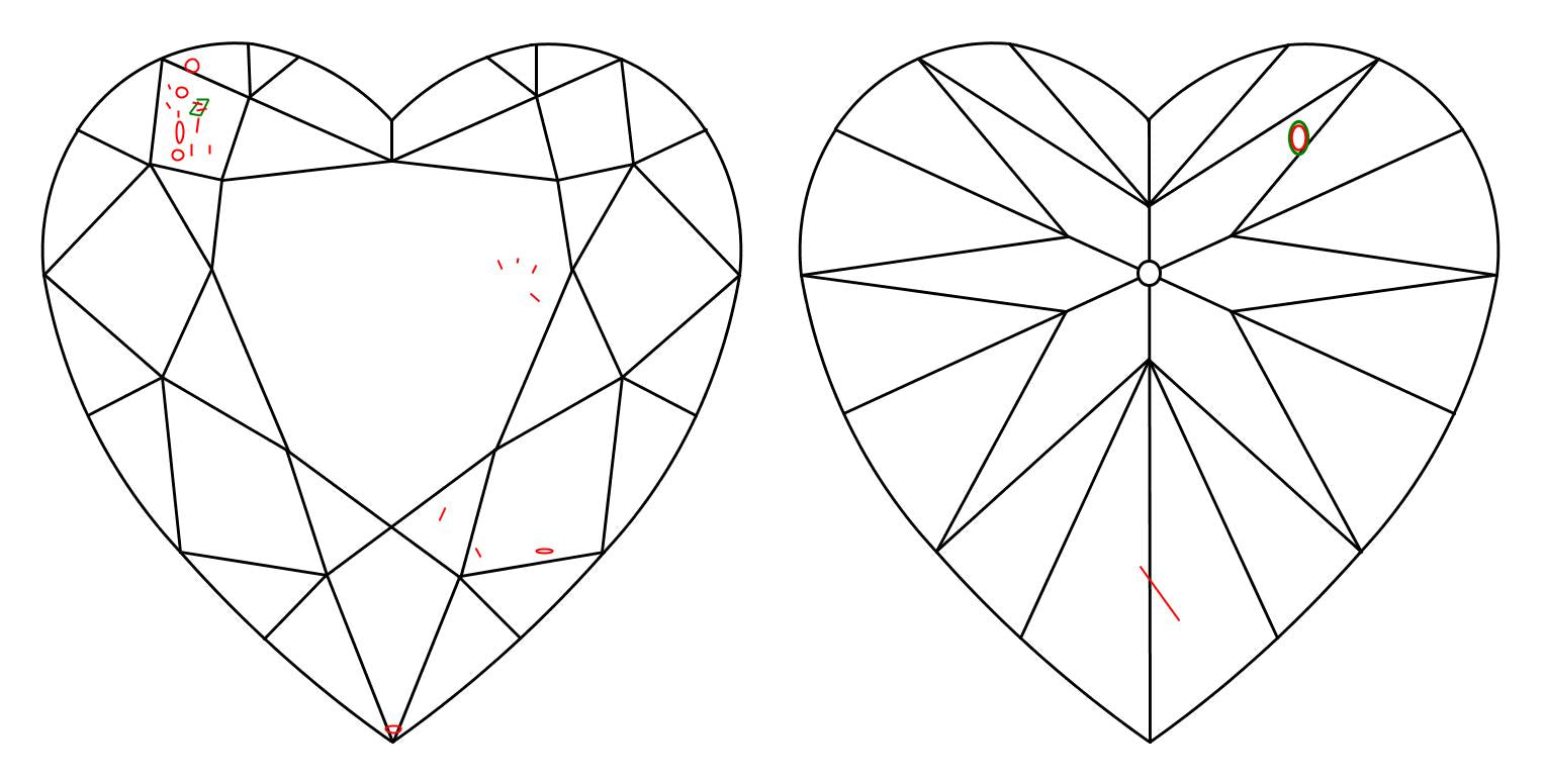 GIA 0.9 G-VS2 Heart Diamond