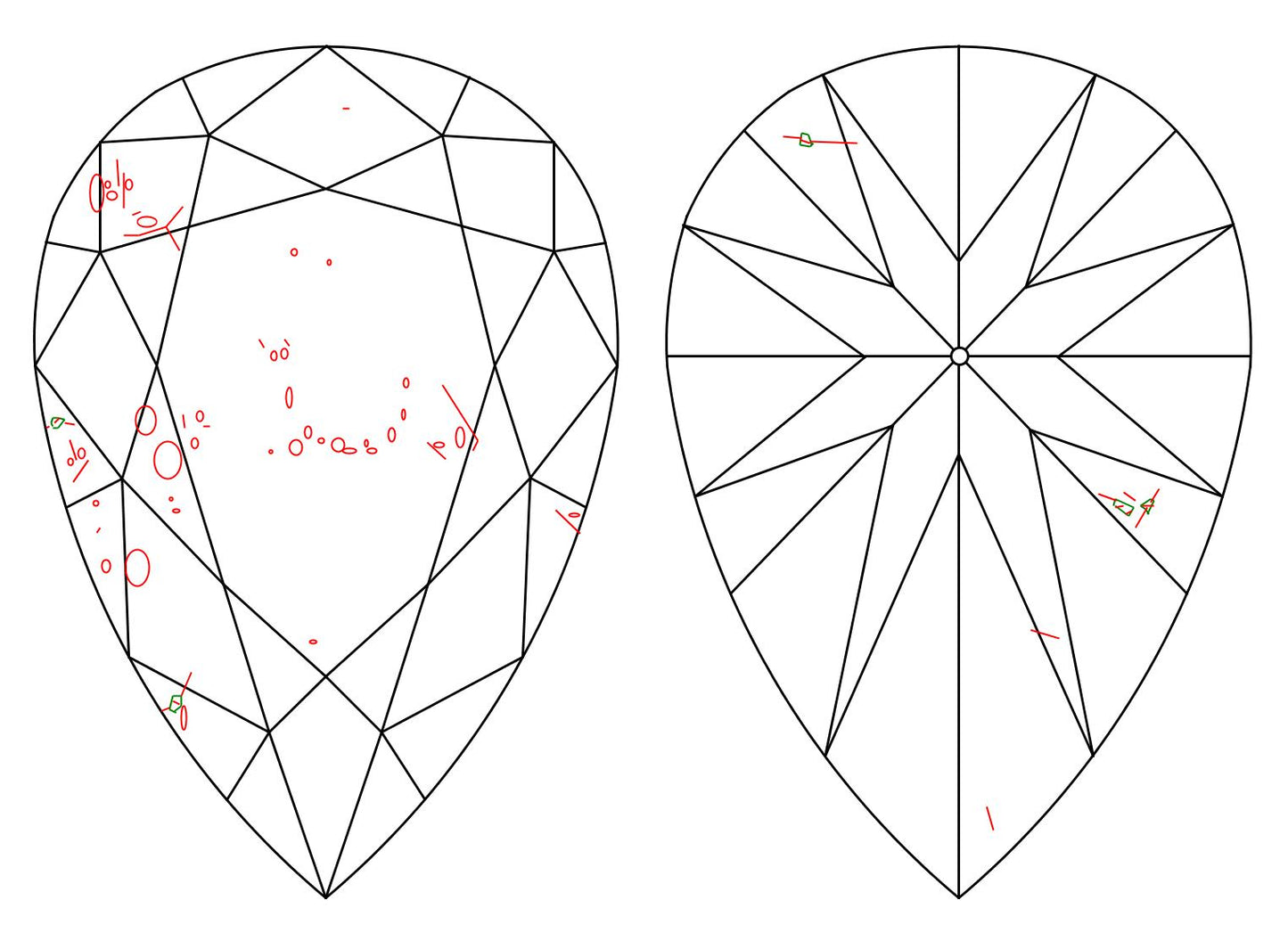 GIA 5.02 E-SI2 Pear Diamond