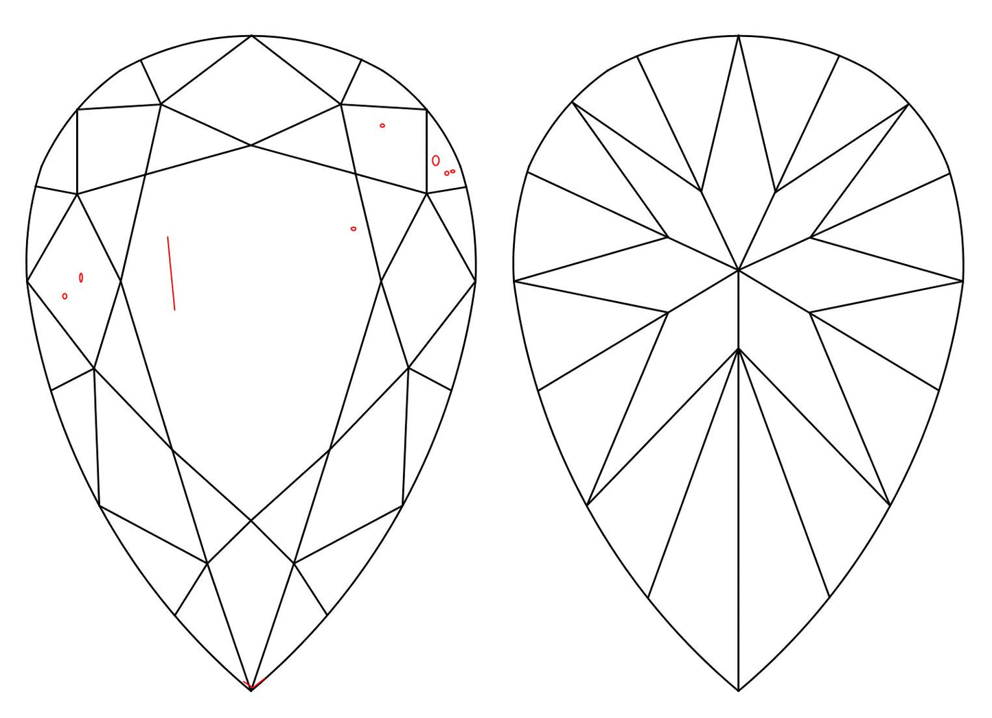 GIA 1.5 E-VS2 Pear Diamond
