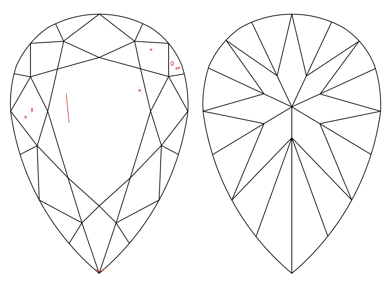 GIA 1.5 E-VS2 Pear Diamond