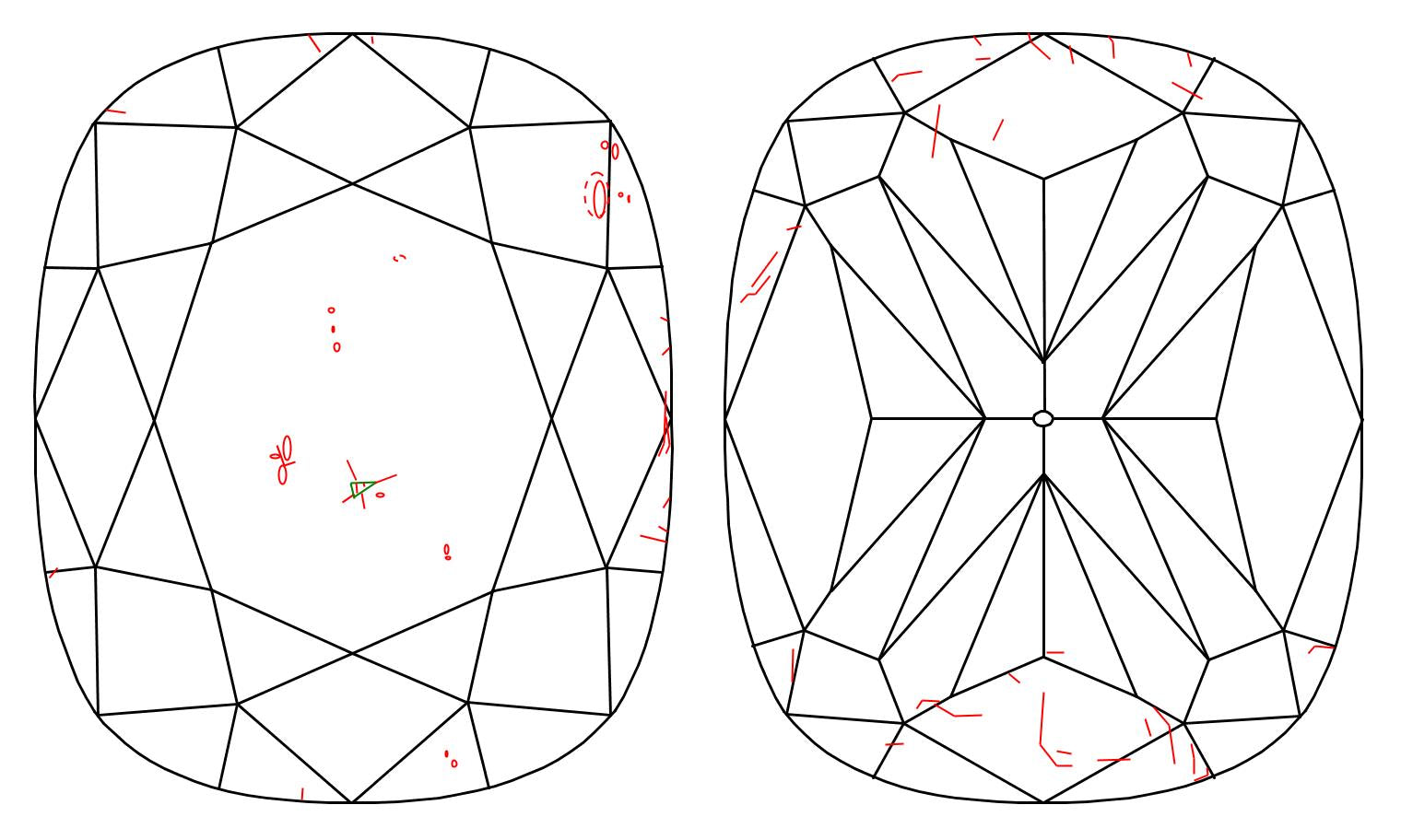 GIA 5.01 F-SI1 Cushion Diamond