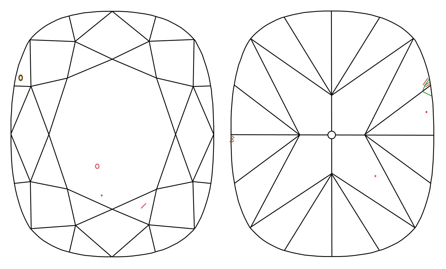 GIA 1.61 H-VS1 Cushion Diamond