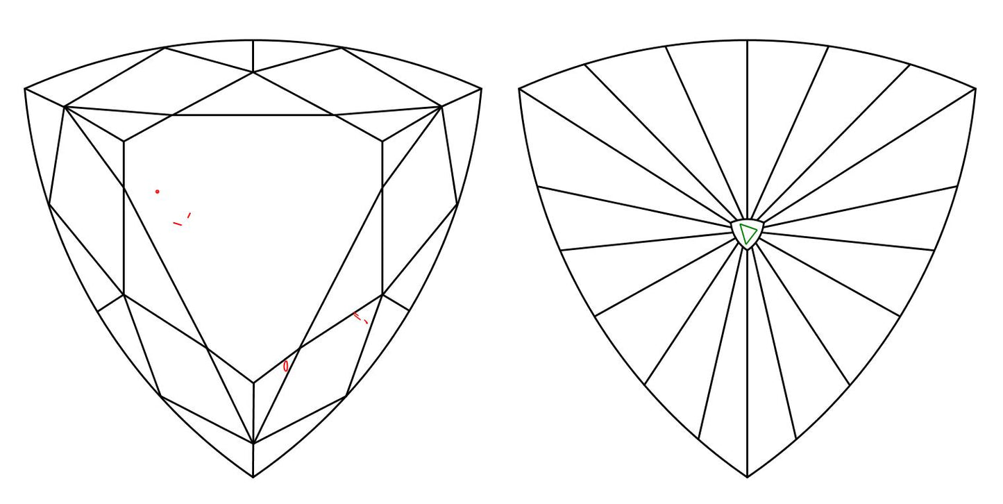 GIA 1.51 D-VS1 Triangle Diamond