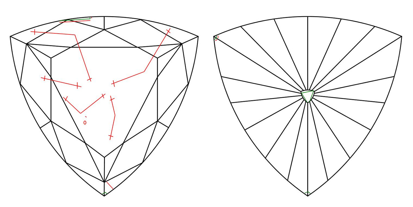 GIA 1.64 E-SI1 Triangle Diamond
