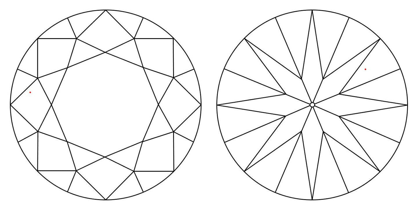 GIA 3 I-VVS1 Round Diamond