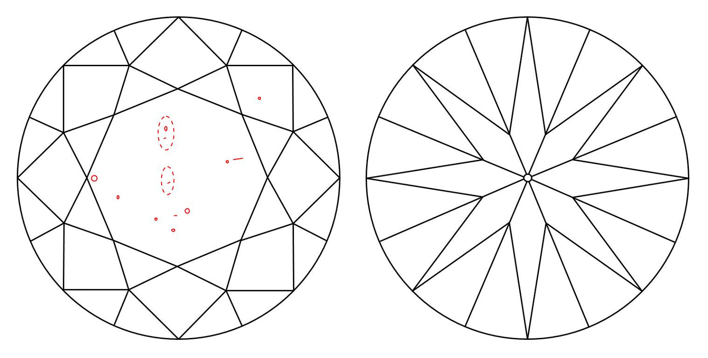 GIA 2 E-SI2 Round Diamond